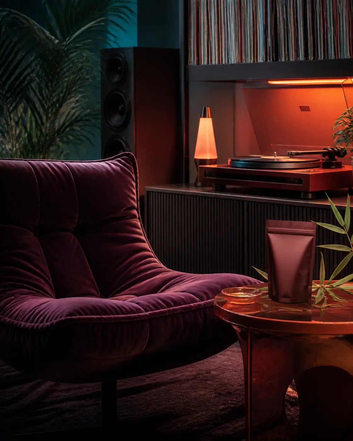 A relaxed Miami Express lounge at sunset